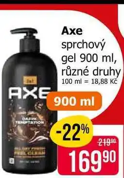 Teta Axe sprchový gel 900 ml, různé druhy nabídka