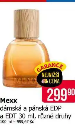 Teta Mexx dámská a pánská EDP a EDT 30 ml, různé druhy nabídka