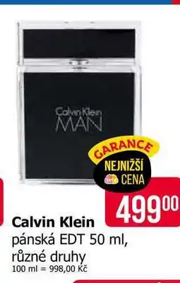 Teta Colvin Klein pánská EDT 50 ml, různé druhy nabídka