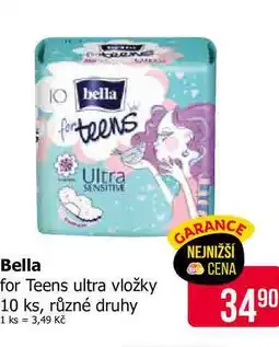 Teta Bella for Teens ultra vložky 10 ks, různé druhy nabídka