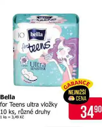 Teta Bella for Teens ultra vložky 10 ks, různé druhy nabídka