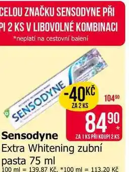 Teta Sensodyne Extra Whitening zubní pasta nabídka