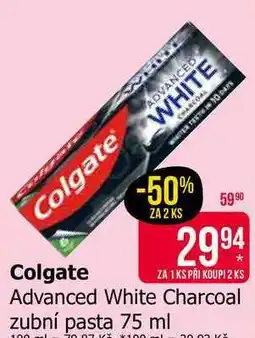 Teta Colgate Advanced White Charcoal zubní pasta nabídka