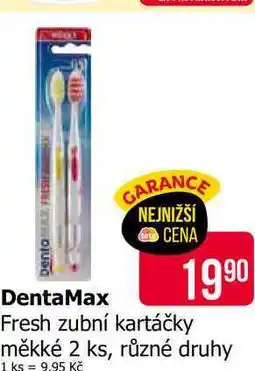 Teta DentaMax Fresh zubní kartáčky měkké 2 ks, různé druhy nabídka