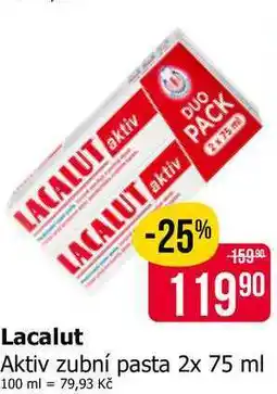 Teta LACALUT Aktiv zubní pasta nabídka