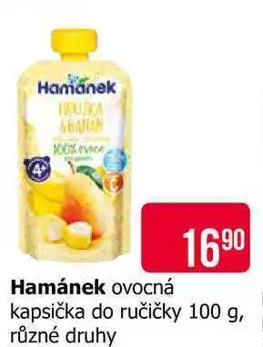 Teta Hamánek ovocná kapsička do ručičky 100 g, různé druhy nabídka