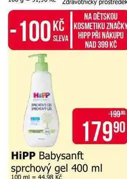 Teta HiPP Babysanft sprchový gel nabídka