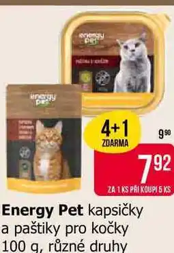 Teta Energy Pet kapsičky a paštiky pro kočky nabídka