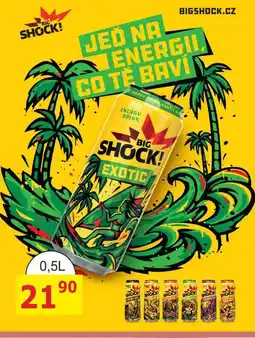 BENE Nápoje BIG SHOCK! EXOTIC nabídka