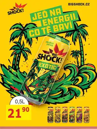BENE Nápoje BIG SHOCK! EXOTIC nabídka
