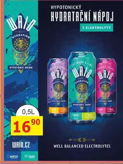 BENE Nápoje WAID - HYPOTONICKÝ HYDRATAČNÍ NÁPOJ S ELEKTROLYTY 0,5l plech nabídka