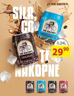 BENE Nápoje Mr. Brown Vanilla nápoj s mlékem a kávovým nálevem s vanilkovou příchutí nabídka