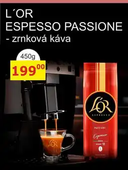 BENE Nápoje L'OR ESPESSO PASSIONE - zrnková káva nabídka