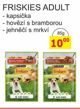BENE Nápoje FRISKIES kapsička pro psy nabídka