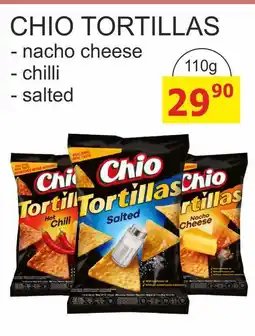 BENE Nápoje Chio Tortillas Kukuřičný snack 110g, vybrané druhy nabídka