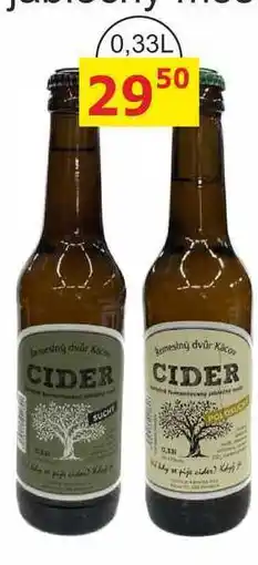 BENE Nápoje CIDER Kácov nabídka