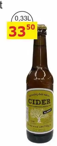 BENE Nápoje CIDER Kácov 0,33l sladký nabídka