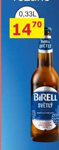 BENE Nápoje Radegast Birell světlý, nealkoholické pivo nabídka