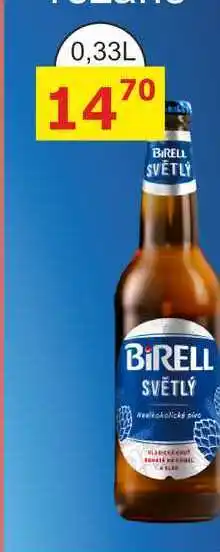 BENE Nápoje Radegast Birell světlý, nealkoholické pivo nabídka