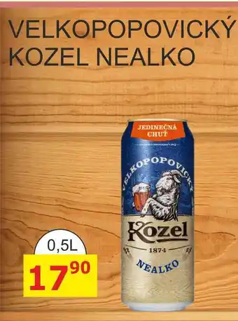 BENE Nápoje VELKOPOPOVICKÝ KOZEL NEALKO nabídka