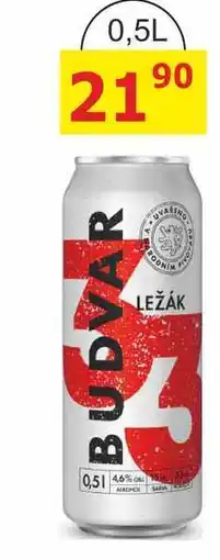 BENE Nápoje Budweiser Budvar33 Světlý ležák 0,5l plechovka nabídka