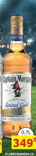 BENE Nápoje Captain Morgan ALCOHOL FREE Spiced Gold nabídka