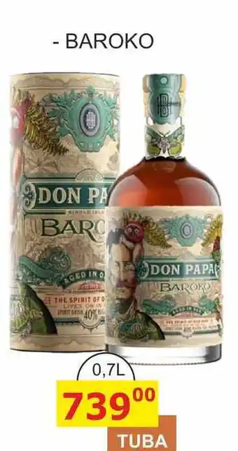 BENE Nápoje DON PAPA BAROKO nabídka