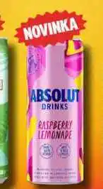 BENE Nápoje ABSOLUT RASPBERRY LEMONADE 0,25L míchaný nápoj, plech nabídka