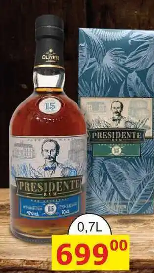 BENE Nápoje Presidente Marti 15y 0,7l 40% nabídka