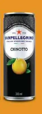 BENE Nápoje SANPELLEGRINO CHINOTTO nabídka