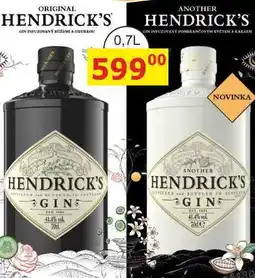 BENE Nápoje HENDRICK'S GIN nabídka