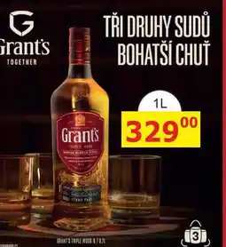 BENE Nápoje Grant's Triple Wood 1l 40% nabídka