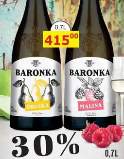 BENE Nápoje Baron Hildprant Baronka Malina 0,7l 30% nabídka