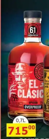 BENE Nápoje El Clásico Overproof 0,7l 61% nabídka