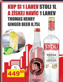BENE Nápoje STOLI vodka nabídka