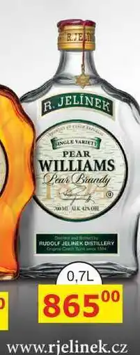 BENE Nápoje R. JELÍNEK Hruškovice Williams Kosher 0,7l 42% nabídka