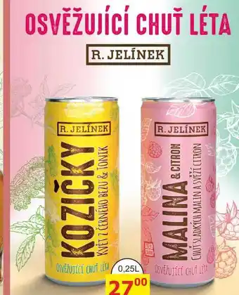 BENE Nápoje R. JELÍNEK Malina & Citron 0,25l 3,1% nabídka