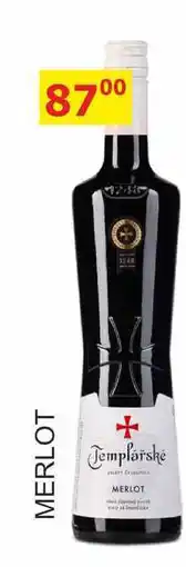 BENE Nápoje Templářské sklepy 0,75l MERLOT nabídka