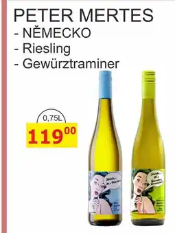 BENE Nápoje PETER MERTES - NĚMECKO - Riesling - Gewürztraminer nabídka