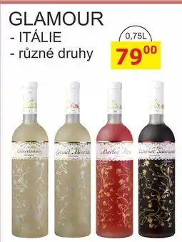 BENE Nápoje GLAMOUR - ITÁLIE nabídka