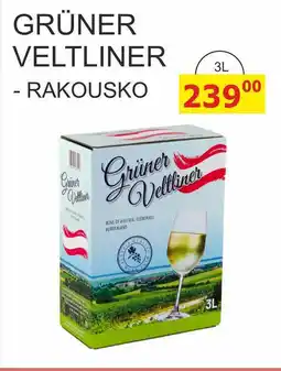 BENE Nápoje GRÜNER VELTLINER - RAKOUSKO nabídka