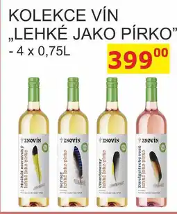 BENE Nápoje ZNOVÍN ZNOJMO KOLEKCE VÍN „LEHKÉ JAKO PÍRKO” nabídka