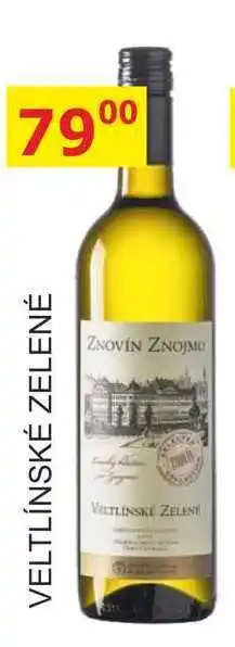 BENE Nápoje ZNOVÍN ZNOJMO VELTLÍNSKÉ ZELENÉ nabídka