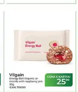 Tamda Foods Vilgain Energy Ball Organic al monds with raspberry jam nabídka