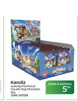 Tamda Foods Kandiz sušenky Paw Patrol Cloudiz Bag Chocolate nabídka