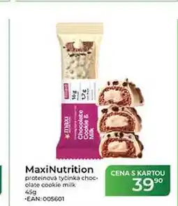 Tamda Foods MaxiNutrition proteinová tyčinka chocolate cookie milk nabídka