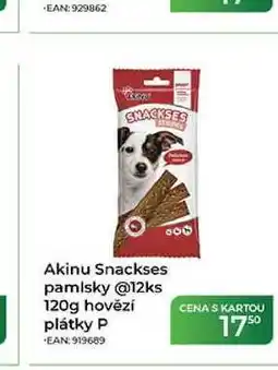 Tamda Foods Akinu Snackses pamlsky @12ks 120g hovězí nabídka
