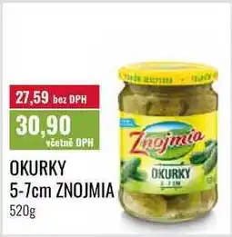 Ratio OKURKY 5-7cm ZNOJMI,A nabídka
