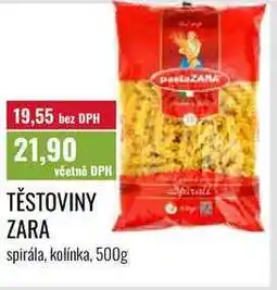 Ratio TĚSTOVINY ZARA, spirála, kolínka, 500 nabídka