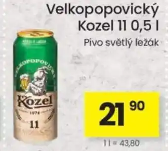 Kubík potraviny Velkopopovický Kozel 11 nabídka